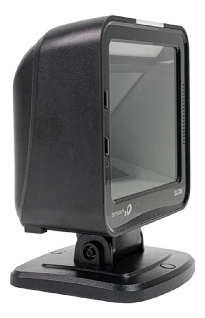 Leitor De Código De Barras Elgin El8600 1d 2d Usb Fixo Preto