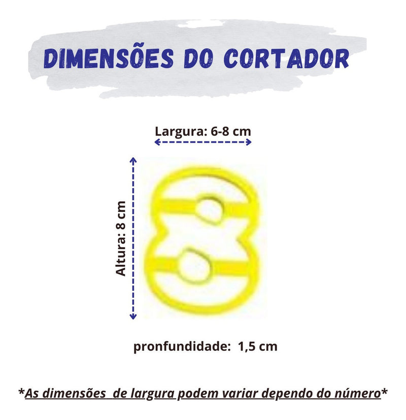 Kit Cortador De Números Para Velas De Biscuit - Premium