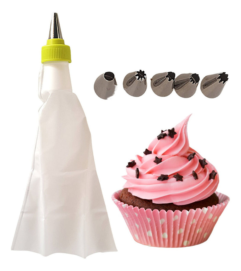 Kit Bicos De Confeitar + Bico Confeiteiro Com 7 Peças