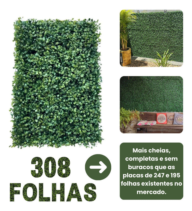 Placa De Grama Buchinho 40x60 Jardim Vertical Artificial