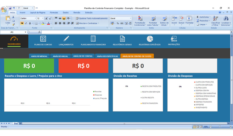 Planilha Excel Controle Financeiro Pessoal.