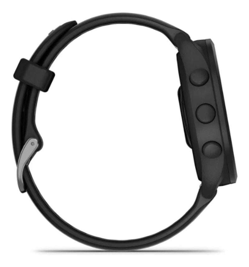 Garmin Forerunner 165 Smartwatch, Tela AMOLED 43mm, Pulseira Esportiva Preto, Compatível com Android/iOS, GPS Integrado e Resistente à Água 5 ATM