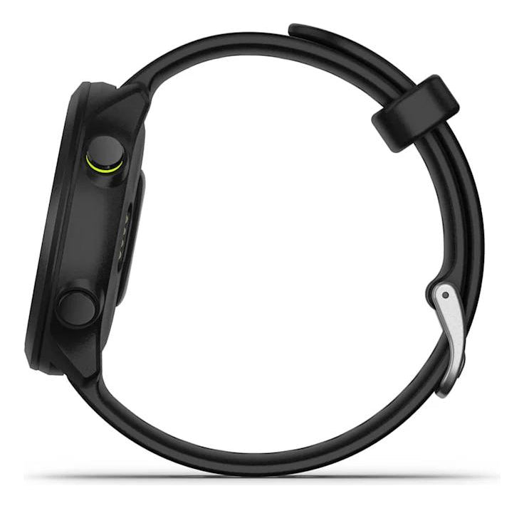 Relógio Garmin Forerunner 55 Monitor Cardíaco E Gps 42mm Black Mesh Black Preto