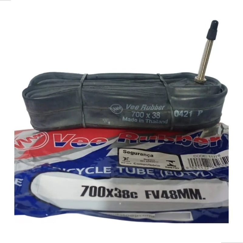 Par Câmara De Ar 700 38c Bico Fino 48mm Bike Gravel Aro 29