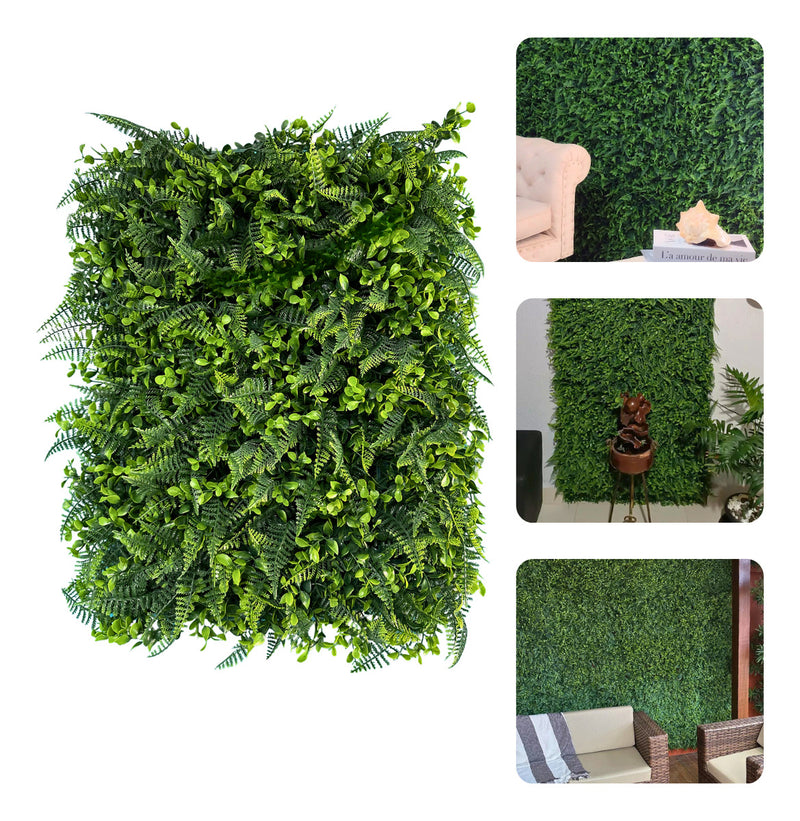 Placa De Mini Samambaia Eucalipto 40x60 Jardim Vertical Luxo