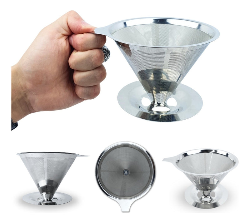 Coador De Inox - Filtro De Café Reutilizável 103 Tche Amo