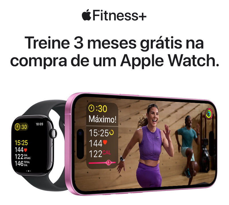 Apple Watch Series 10 GPS • Caixa prateada de alumínio – 42 mm • Pulseira loop esportiva nuvem azul