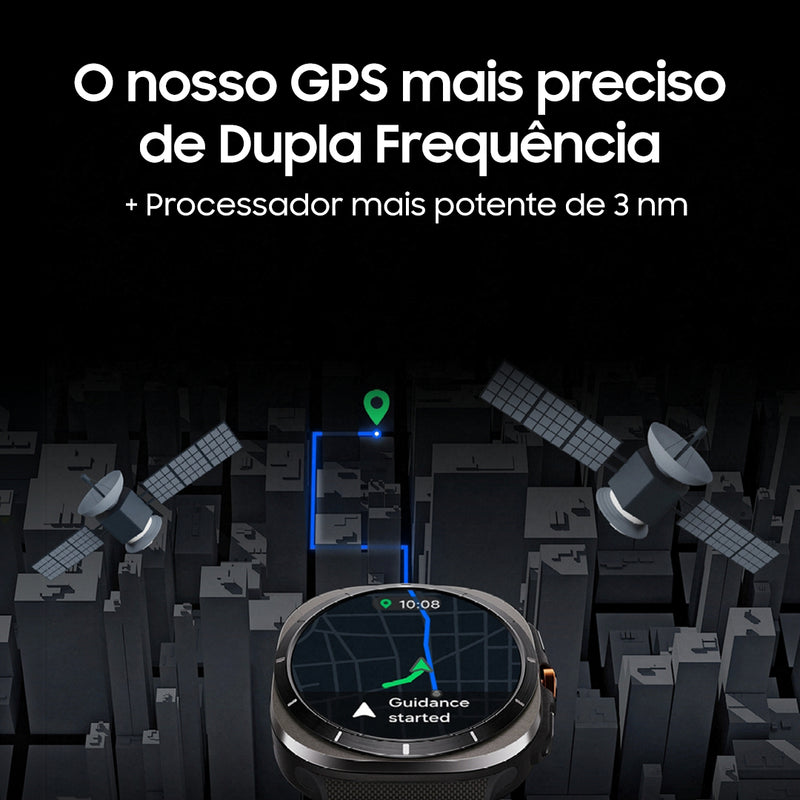 Samsung Galaxy Ultra Smartwatch Titânio Resistente A Água Caixa Preto Pulseira Preto