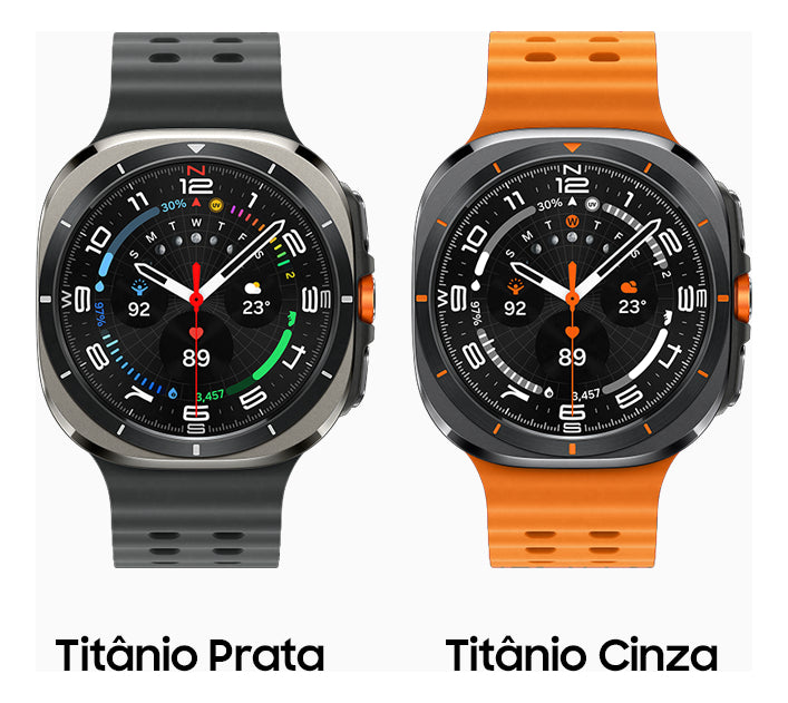 Samsung Galaxy Ultra Smartwatch Titânio Resistente A Água Caixa Preto Pulseira Preto