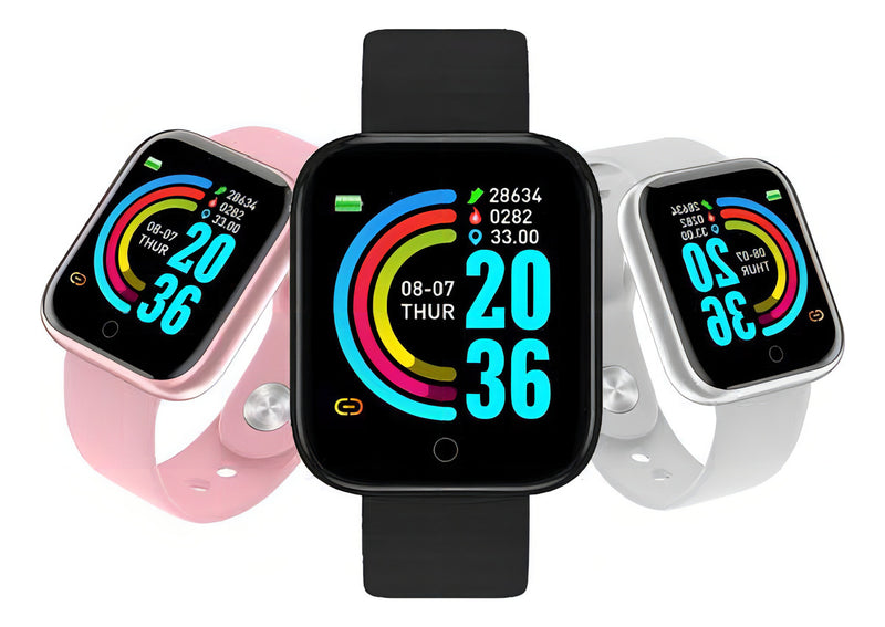 Relógio Inteligente Smartwatch Masculino Feminino D20 Cor Da Pulseira Branco Pro Fitness