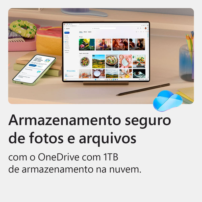 Microsoft 365 Personal Office 365 apps 1TB - 1 Usuário Assinatura Anual