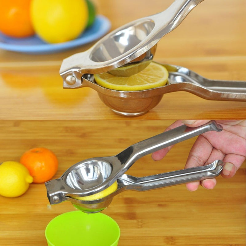 Espremedor Chef Gourmet De Limão Aço Inox Maciço Super Forte Durável Alta Eficiência Uso Doméstico E Profissional Cozinha Moderna Resistente E Fácil De Limpar Ponte Lar Utilidades