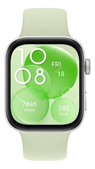 Smartwatch, Huawei Watch Fit 3, Verde Bisel Prateado Desenho da pulseira Mesh