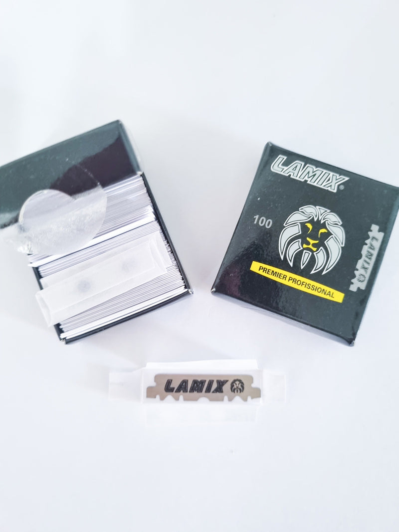 Lamina De Barbear Lamix Meia 100 Unidades Premier Profission
