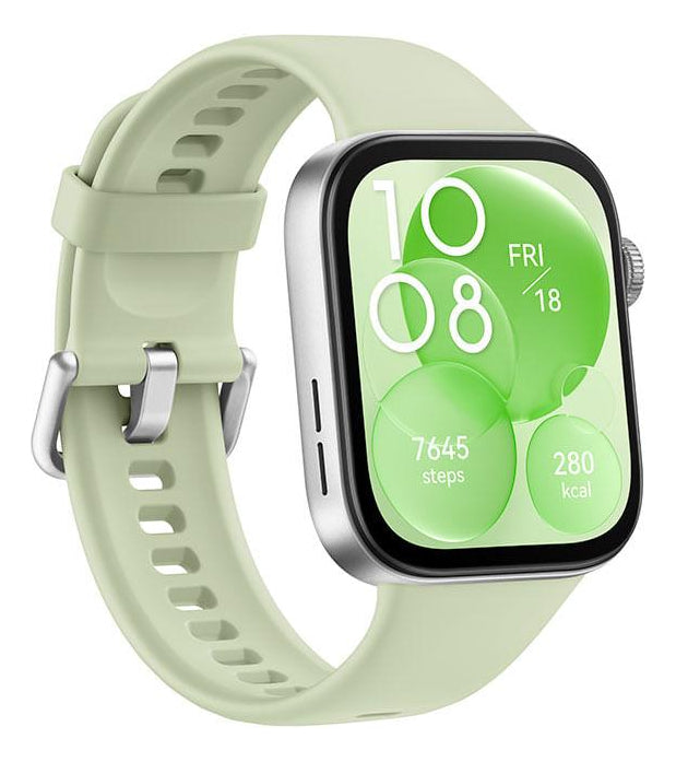 Smartwatch, Huawei Watch Fit 3, Verde Bisel Prateado Desenho da pulseira Mesh