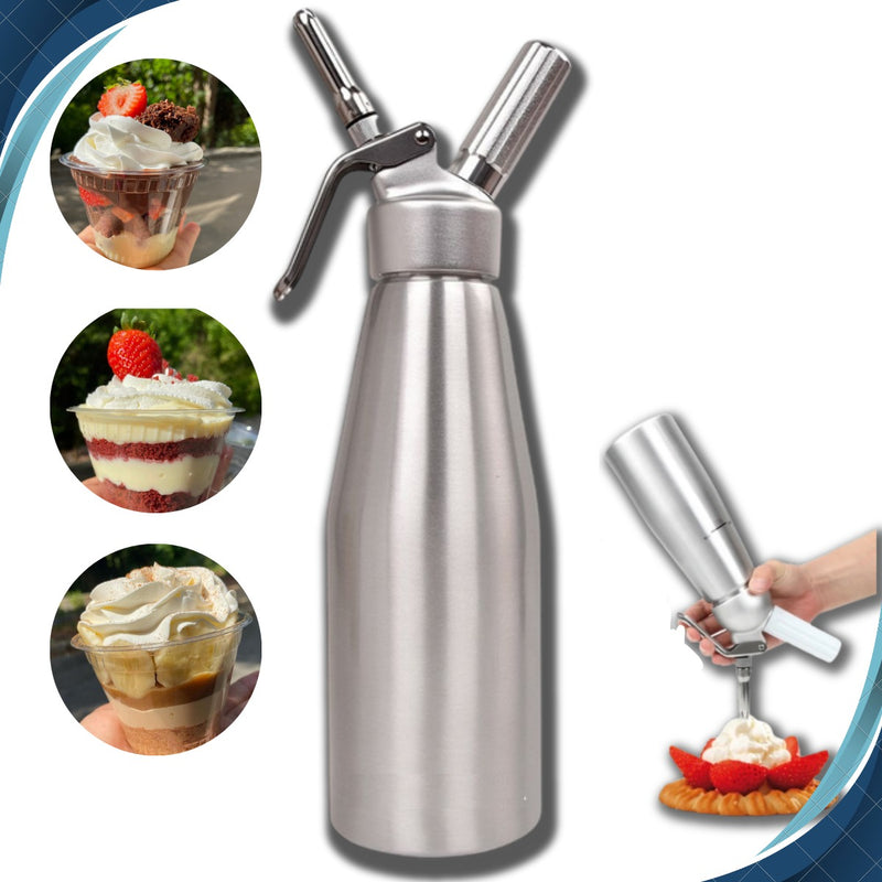Garrafa Chantilly Sifão Inox Profissional Standart 1l Fpro