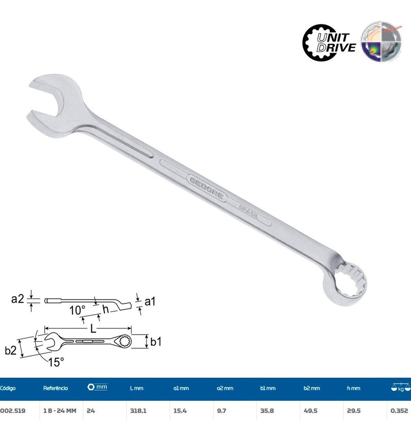 Chave Combinada Gedore 24mm
