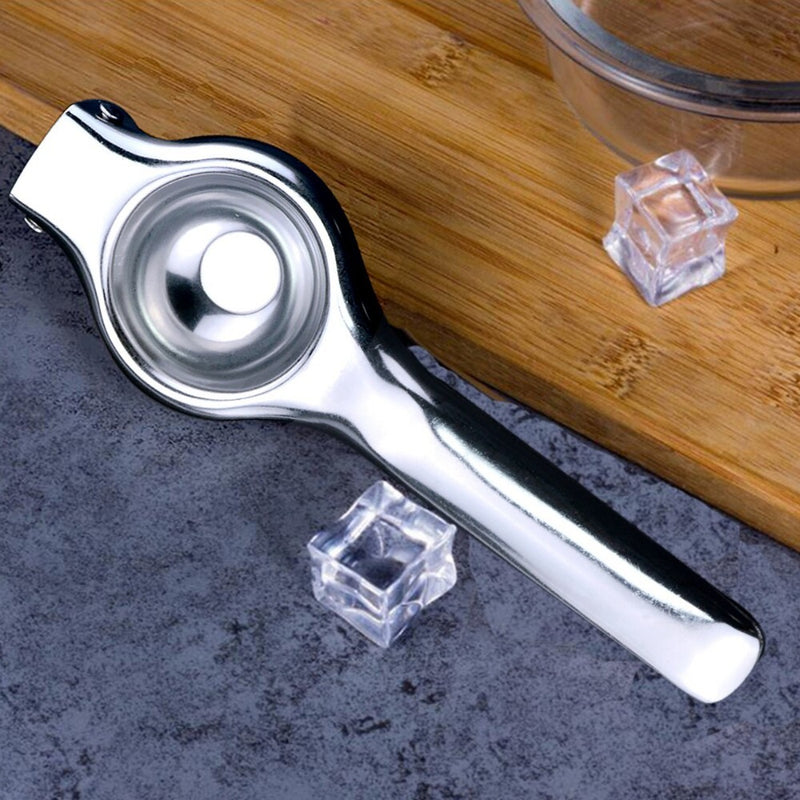Espremedor Chef Gourmet De Limão Aço Inox Maciço Super Forte Durável Alta Eficiência Uso Doméstico E Profissional Cozinha Moderna Resistente E Fácil De Limpar Ponte Lar Utilidades