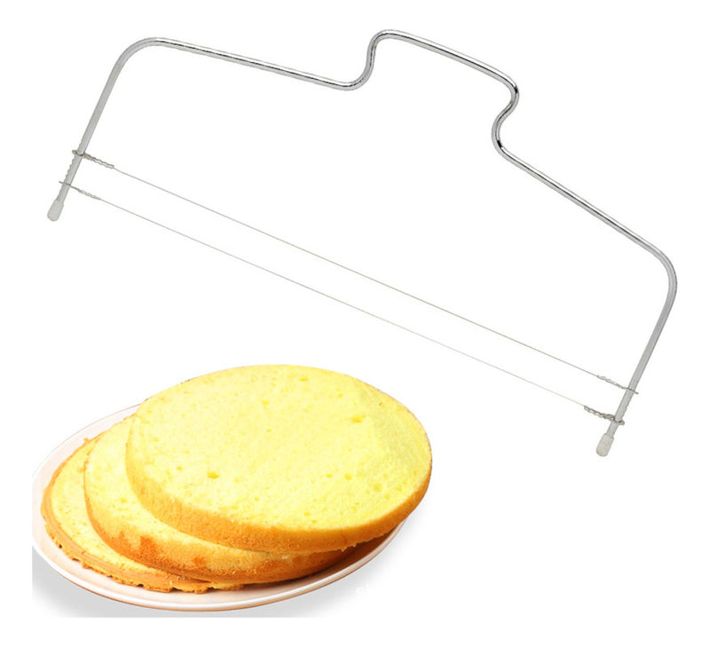 Nivelador Cortador Fatiador De Bolo Ajustável 2 Linhas Inox
