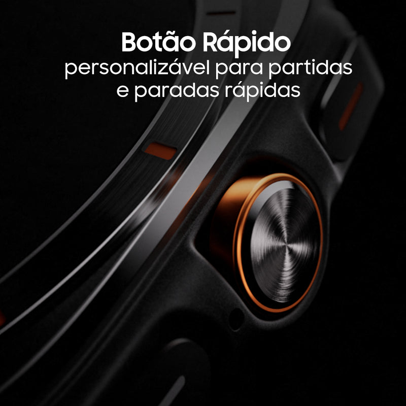 Samsung Galaxy Ultra Smartwatch Titânio Resistente A Água Caixa Preto Pulseira Preto