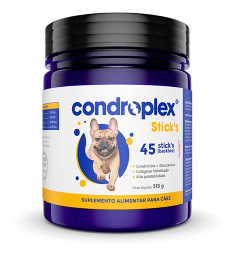 Suplemento Alimentar Condroplex Sticks Avert - 45 Unidades