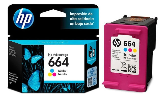 Kit Cartucho Hp 664 Preto E Hp 664 Colorido