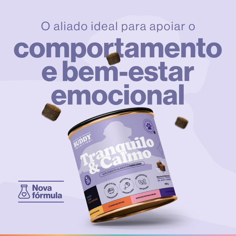 Tranquilo & Calmo - Suplemento Para Cães - Buddy Nutrition