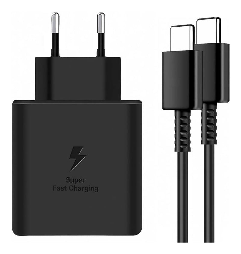 Carregador 2x Usb-c Pd 65w + 30w + Usb-a 30w C/ Cabo Usb-c/c