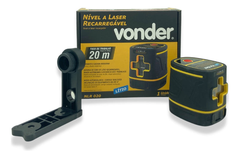 Nível A Laser Verde Recarregável 20m Nlr 020 Vonder