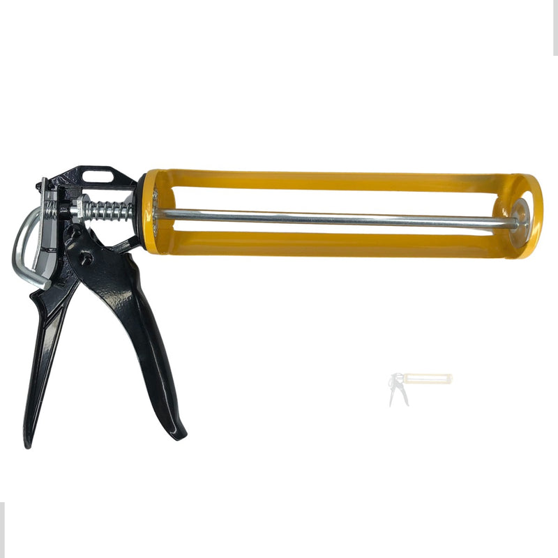 Pistola Aplicador De Silicone Cola Pu Tubo Uso Prof em aço