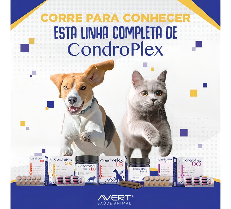 Suplemento Alimentar Condroplex Sticks Avert - 45 Unidades