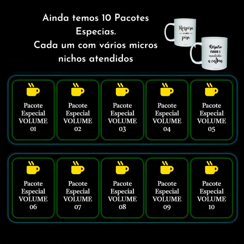 Super Pack 31.000 Artes Para Canecas Sublimação Com Bônus