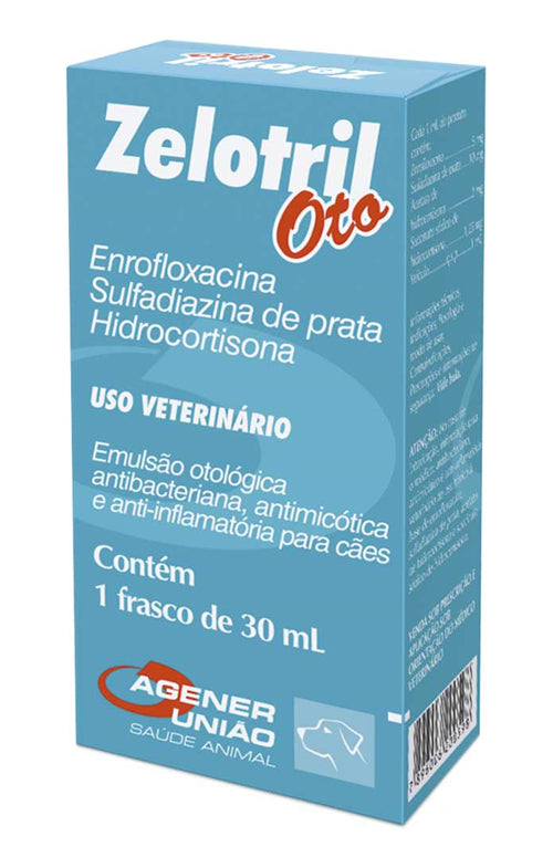 Zelotril Oto Para Cães Agener União 30ml