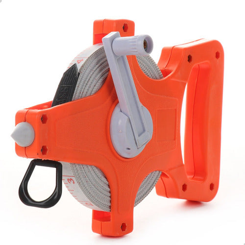 Trena De 50 Metros Fita De Fibra De Vidro Aberta 50m X 14mm