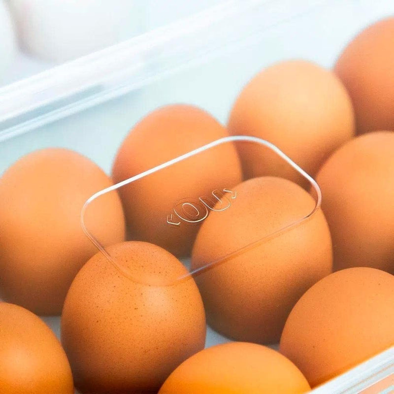 Organizador Porta Ovos 18 unidades Com Tampa Geladeira Cozinha