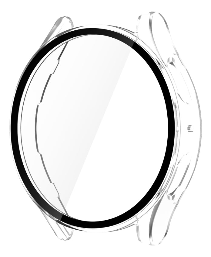Capa Protetora Case Com Pelicula De Vidro Embutida Marca 123smart Compativel Com Samsung Galaxy Watch 7 44mm Sm-l310 L315 - Transparente