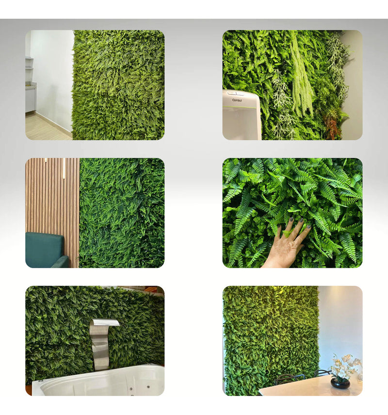 Placa De Samambaia Eucalipto 40x60 Muro Ingles Premium