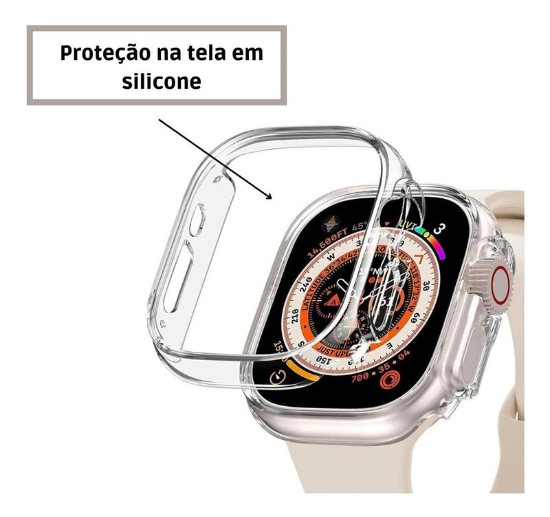 Capa Case Proteção 360º Para Smartwatch W68 Ultra 49mm