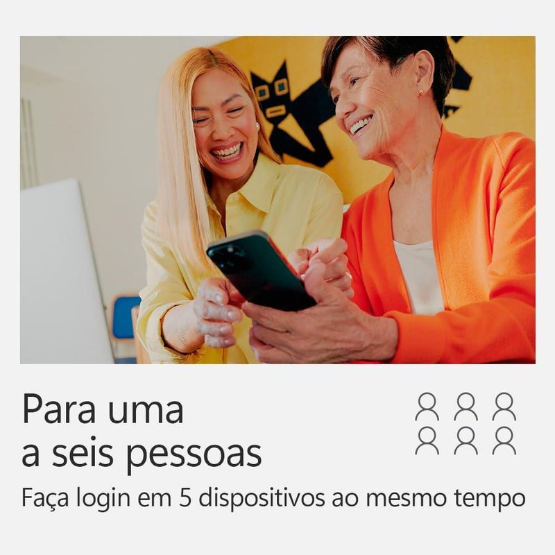 Microsoft Office 365 Family Licença de 12 Meses Físico