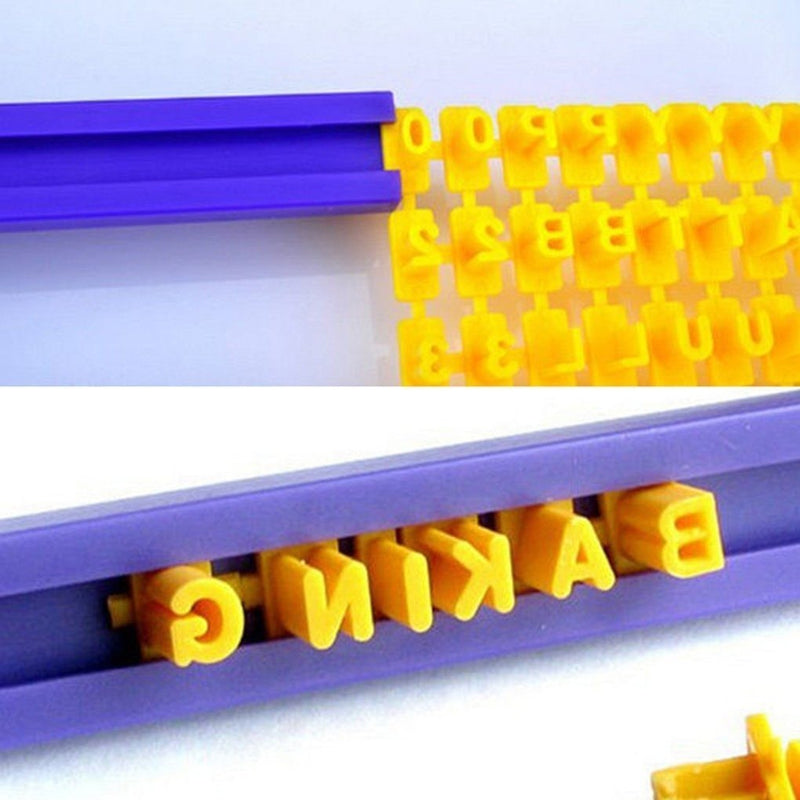 Carimbo Mini Marcador Numero Letra Pasta Americana Biscoito