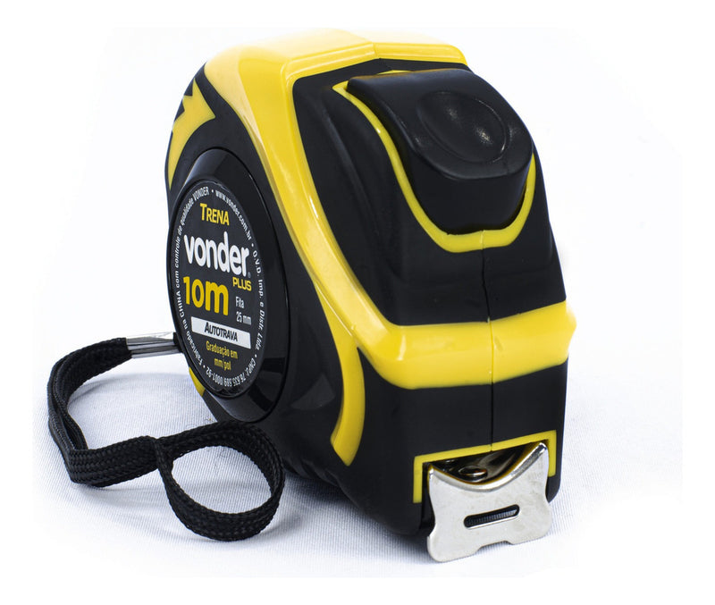 Trena Curta De Aço Autotrava 10m X 25mm Vonder