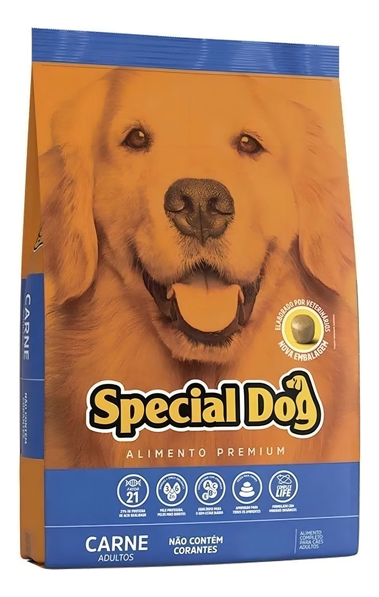 Alimento Special Dog Premium para cão adulto todos os tamanhos sabor carne em sacola de 20kg