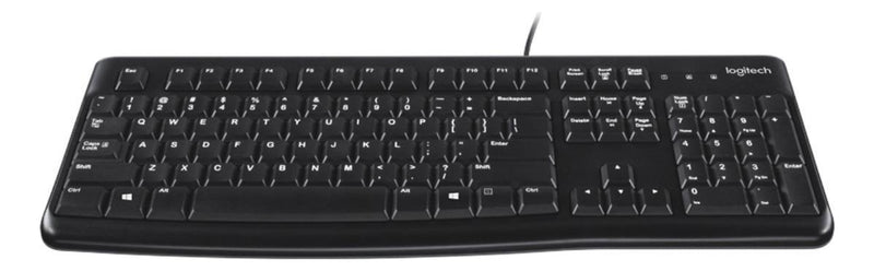 Teclado Com Fio Usb Logitech K120 Com Layout Abnt2 Cor de teclado Preto Idioma Português Brasil QWERTY
