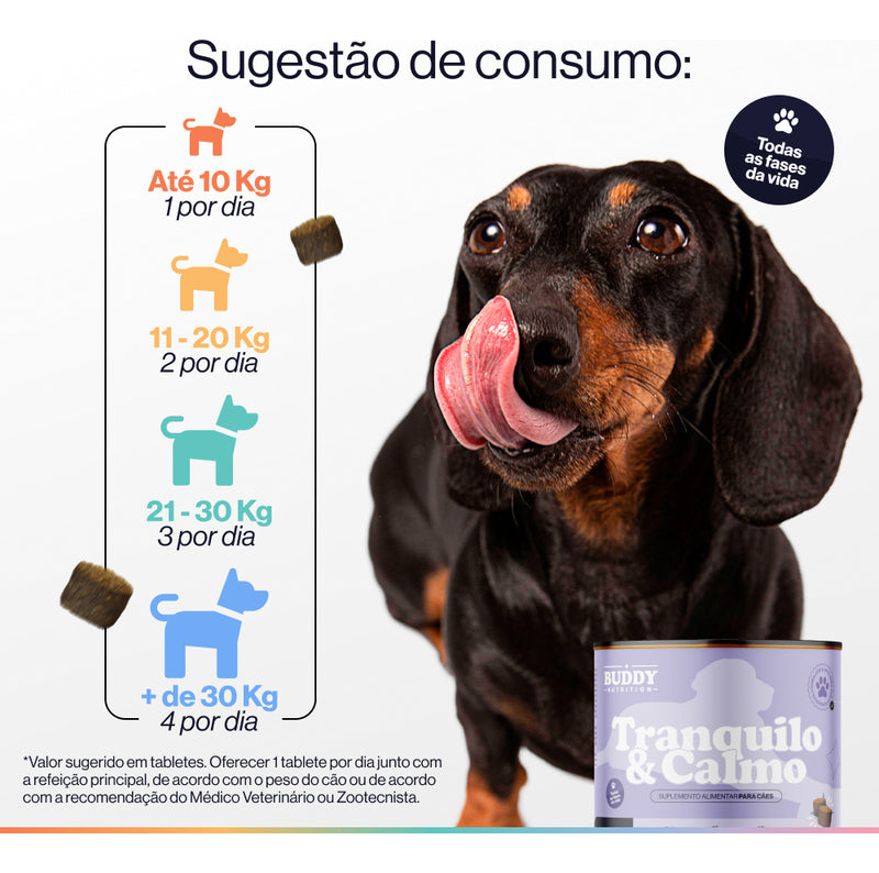 Tranquilo & Calmo - Suplemento Para Cães - Buddy Nutrition