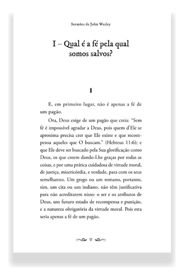 Livro Sermões De John Wesley Capa Brochura