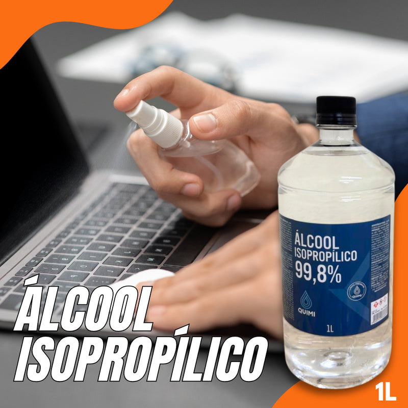 1l Álcool Isopropilico De Limpeza Para Uso Diversos