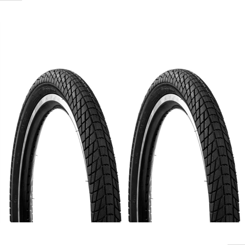 Par Pneu Bmx Aro 20x1.95 Dsi Street Preto  C/ 2 Camara Ar