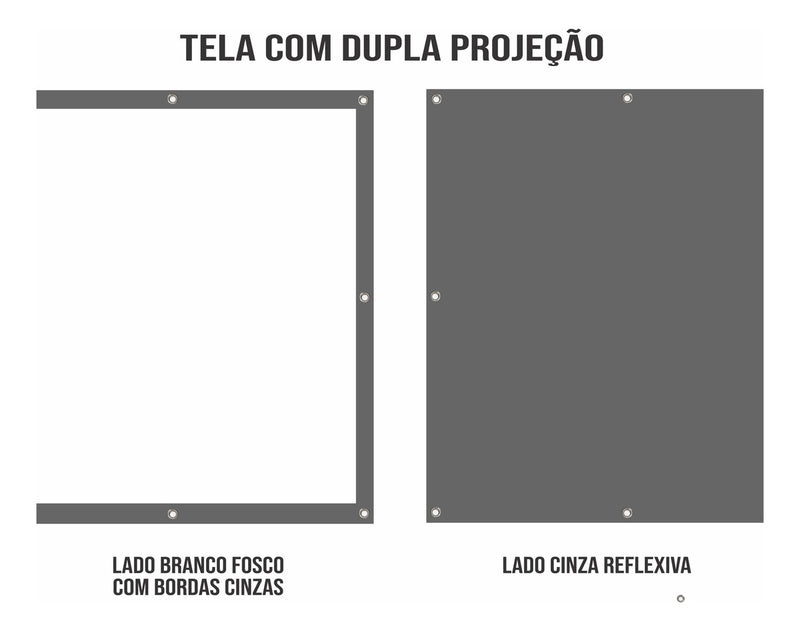 Tela Telão 150  Polegadas Para Projetores E Datashows