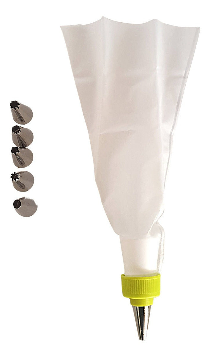 Kit Bicos De Confeitar + Bico Confeiteiro Com 7 Peças