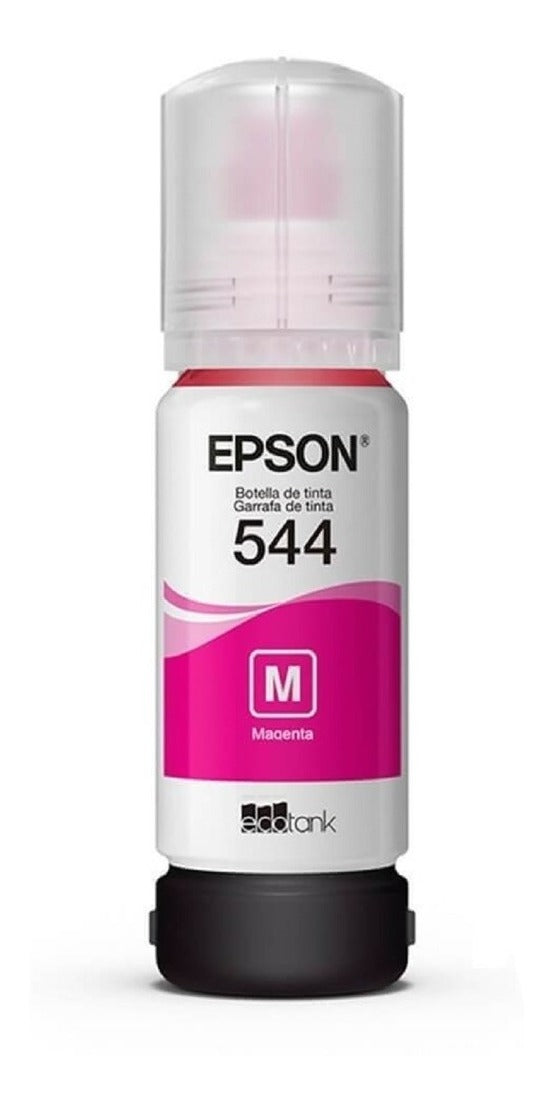 Kit Refil Epson 544 Preto Amarelo Ciano Magenta Tinta 4 cores